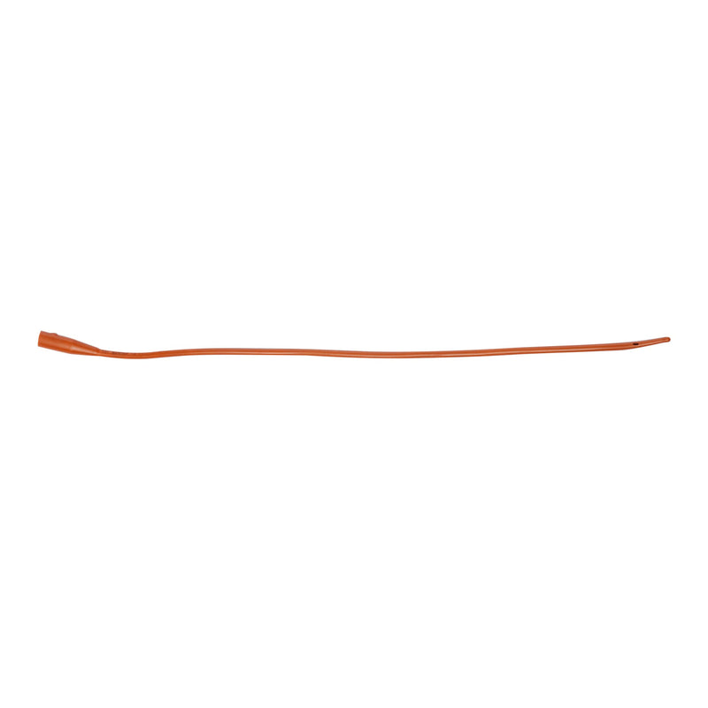Urethral Catheter Bardia Coude Olive Tip Red Rubber 14 Fr. 16 Inch Length (Case of 100)