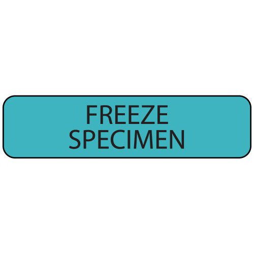 Pre-Printed Label MedVision Laboratory Use Blue Paper FREEZE SPECIMEN Black Temperature Control 5/16 X 1-1/4 Inch (Roll of 760)