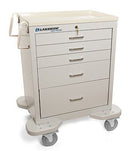 CART 5-DRAWER KEY LOCKGRAY (DROP)