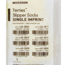 McKesson Terries Single Tread Slipper Socks, Toddler, Pale Yellow 