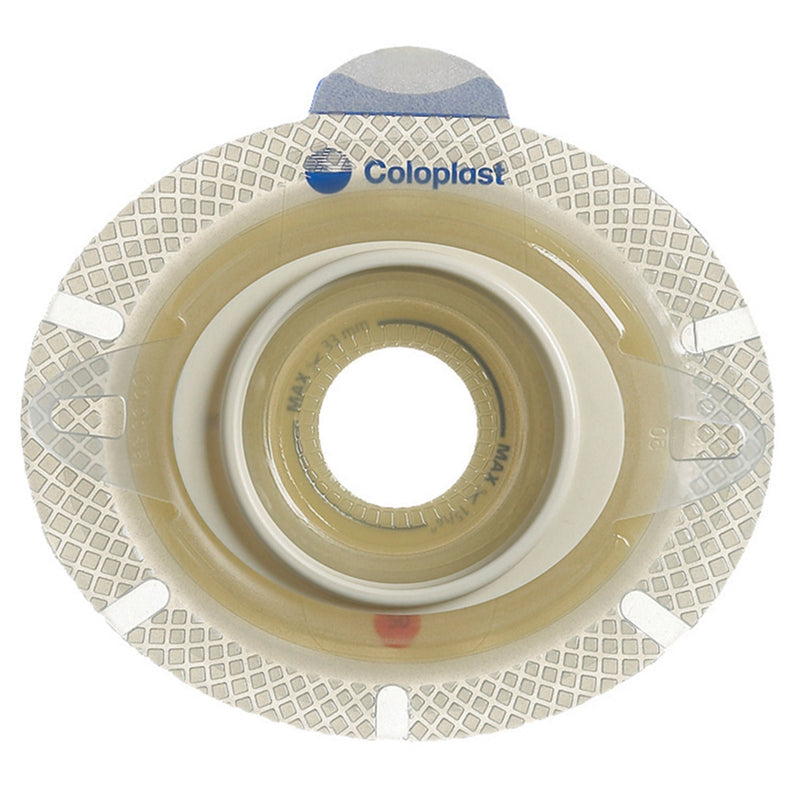 SenSura Click Xpro Flat Ostomy Barrier, 30 – 45 mm Stoma Opening, Red Match (Box of 5)