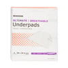 McKesson Ultimate Breathable Underpads, Heavy Absorbency, 30 x 36 Inch, White (Case of 70)
