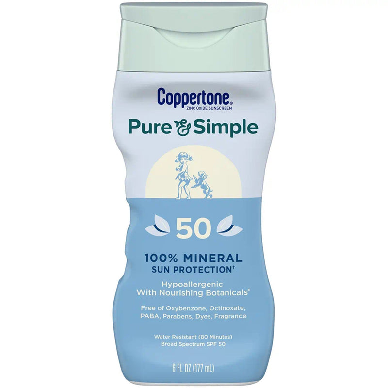 Beiersdorf Coppertone Pure and Simple SPF 50 Mineral Sunscreen Spray, 5 oz.