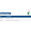 Metrex Research MetriCide Glutaraldehyde High Level Disinfectant, 1-gallon Jug (4/CS) 