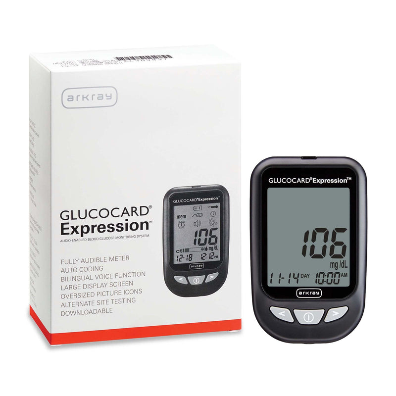 Blood Glucose Meter Glucocard Expression 6 Second Results Stores up to 7 Results No Coding Required (Each)