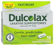 Boehringer Ingelheim Dulcolax Bisacodyl Laxative Suppositories (16/CT) 