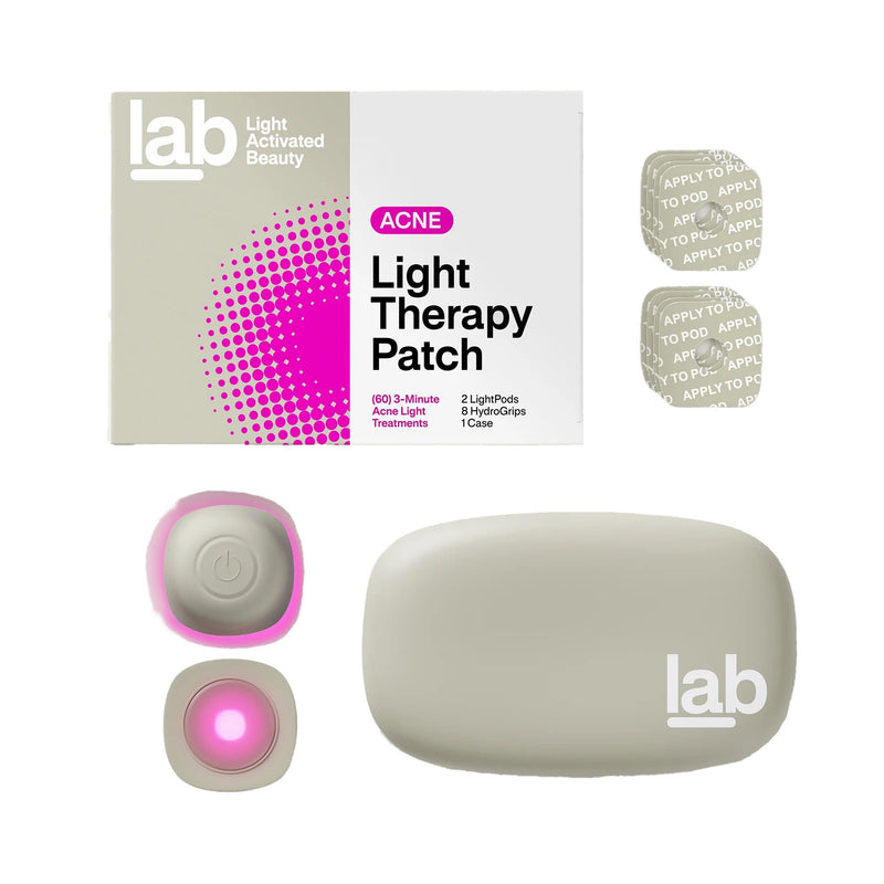LAB Acne Light Therapy Patch Acne Treatments w/ 2 Lightpods, 8 Hydrogrips, Case (Case of 192)