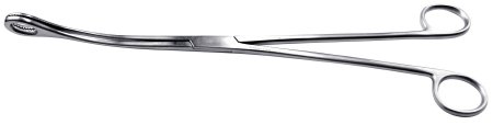 BR Surgical KELLY Uterine Polypus Forceps, curved, serrated, 12¾" 