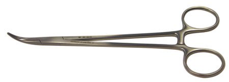 BR Surgical SAWTELL Tonsil Forceps, ring handle, curved, serrated, 7½" 