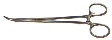 BR Surgical SAWTELL Tonsil Forceps, ring handle, curved, serrated, 7½" 
