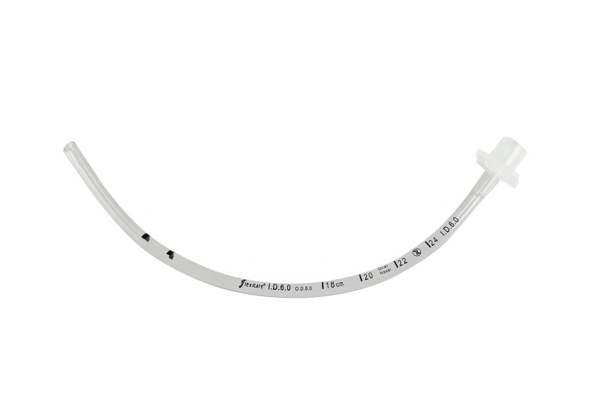 Uncuffed Endotracheal Tube Flexicare VentiSeal Curved 2.5 mm ID Neonate Murphy Eye (Box)