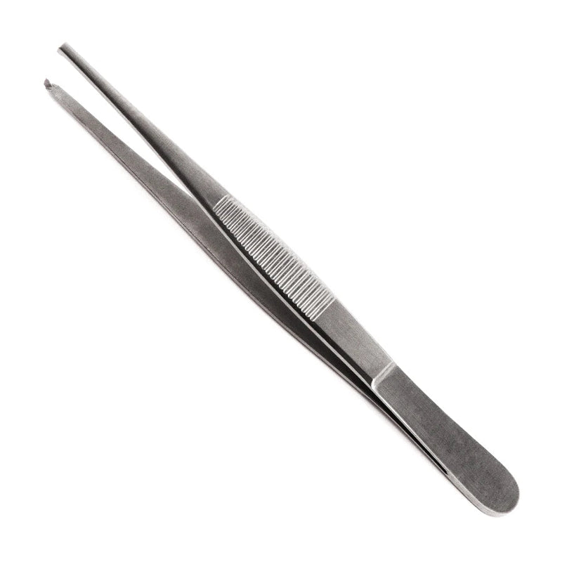 Econo Tissue Forceps - 4-1/2", Straight, 1x2 Teeth, Disposable, BX 12 - 21-753 