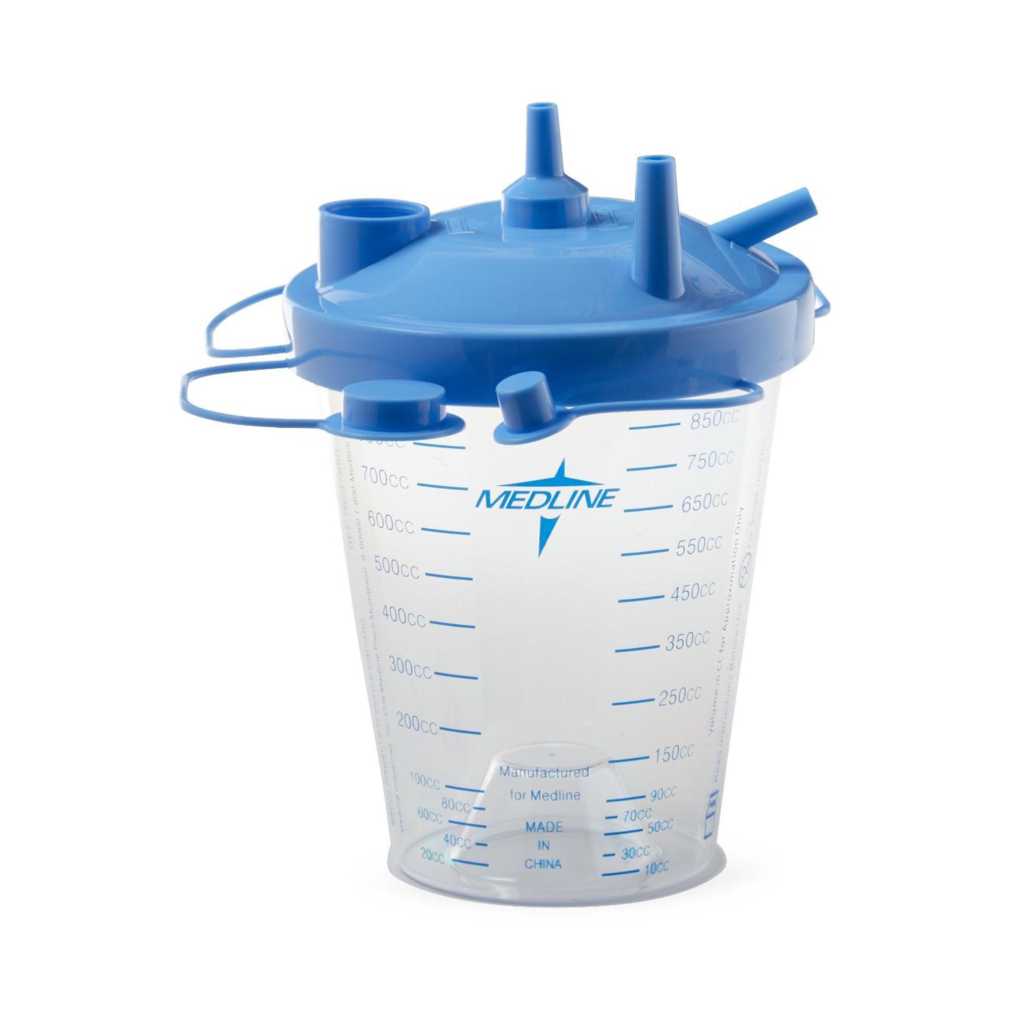 Medline Suction Canister with Lid, 850 mL (12/CS)