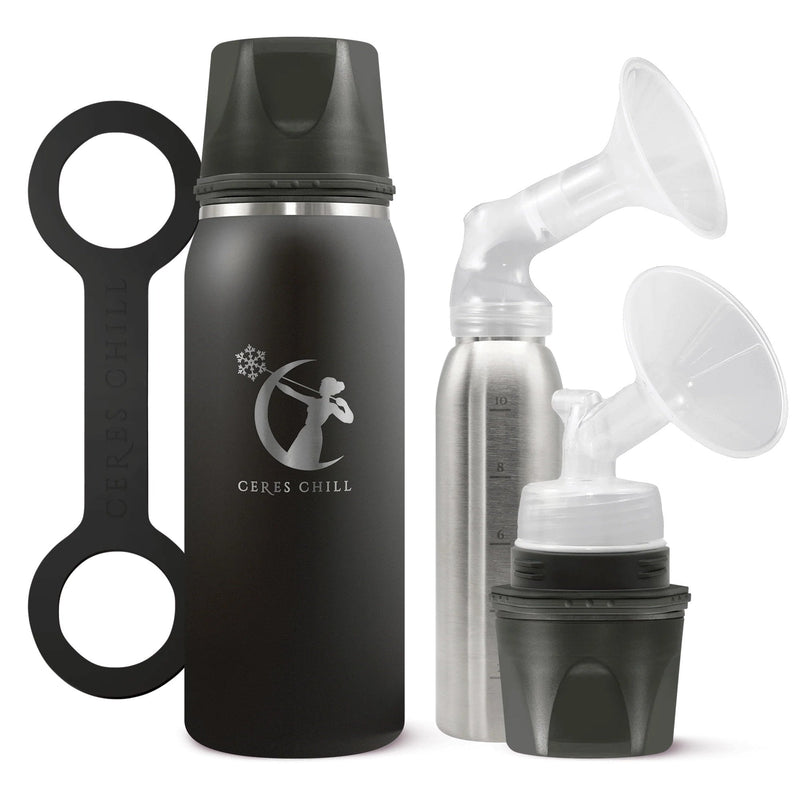 Ceres Chill Co Ceres Chill OG Stainless Steel Breast Milk Chiller Container, Black (12/CS) 