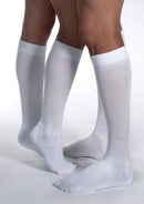 SOCK KNEE 15-20MMHG CLOSEDWHT LG