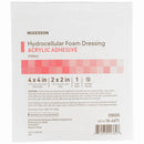 McKesson Acrylic Adhesive with Border Foam Dressing, 4 x 4 Inch (Case of 100)