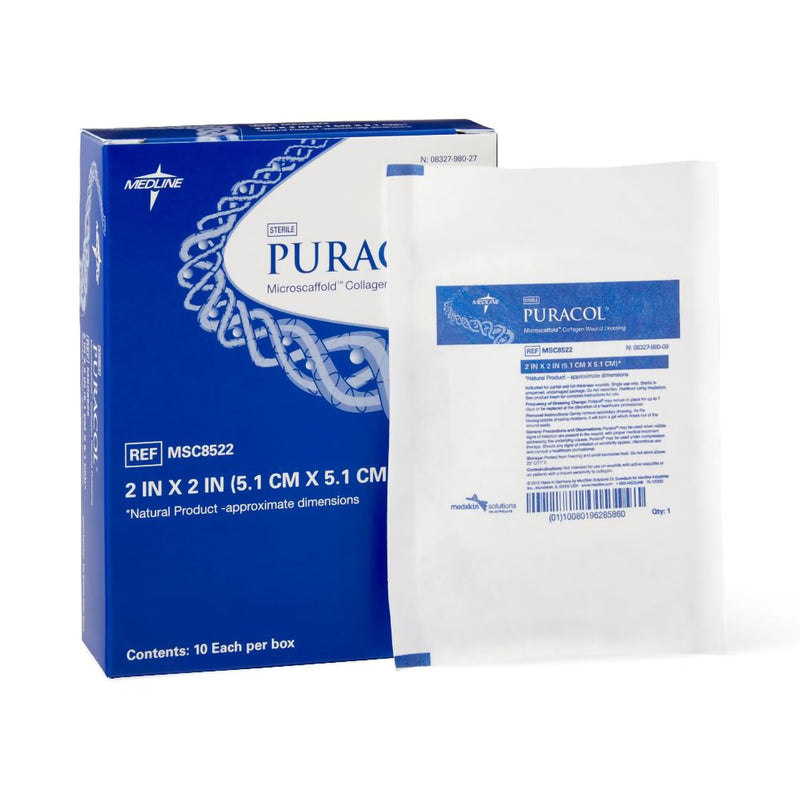 Puracol Collagen Wound Dressing, 2 x 2 inch (50/CS)