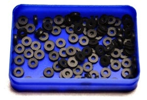 BR Surgical Latex O-Rings, (100) pieces per package 
