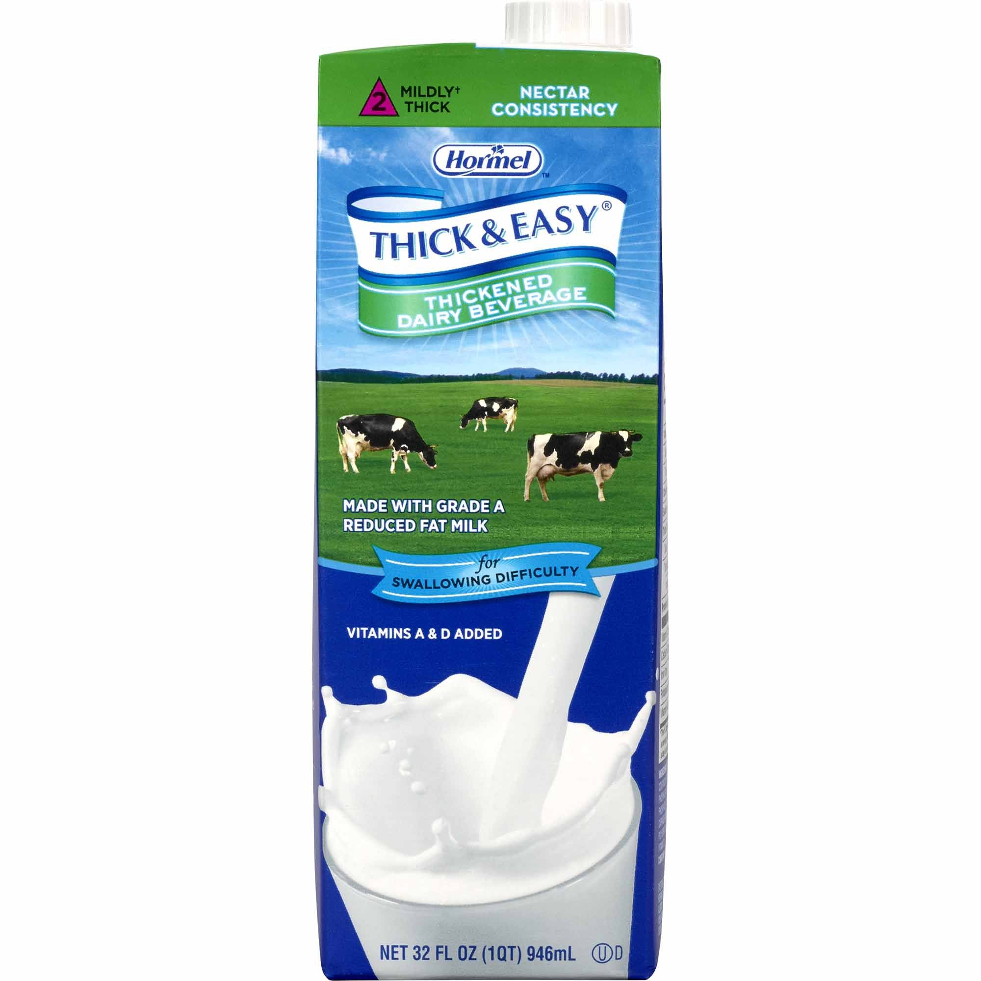 Lyons Magnus LLC Thick & Easy Dairy Nectar Consistency Milk Thickened Beverage, 32-ounce carton (8/CS) 