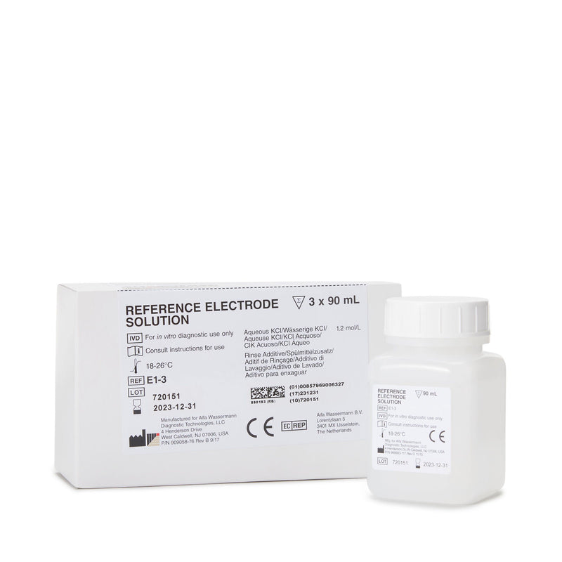 Starlyte II Reference Electrode Solution for use with the Starlyte Analyzer (Kit of 3)