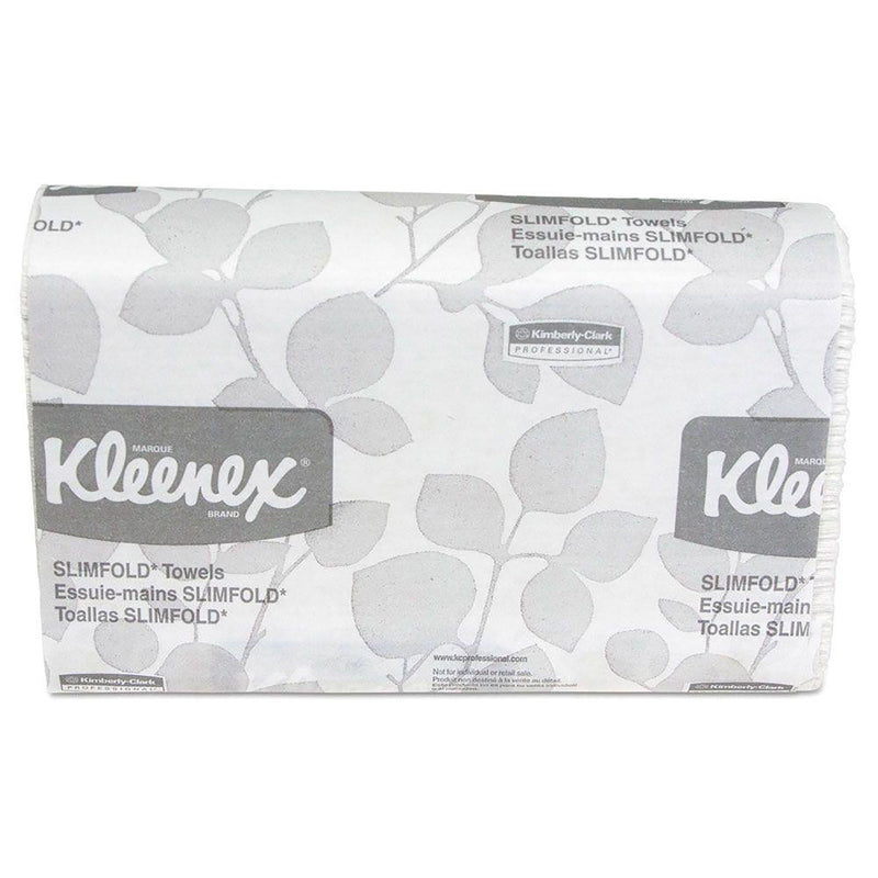Kleenex Slimfold Towels, Absorbency Pockets, White, Single Ply (24/CS) 