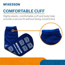 McKesson Slipper Socks, Single Tread, Bariatric, Extra Wide, Kingfisher Blue (Case of 48 Pairs)
