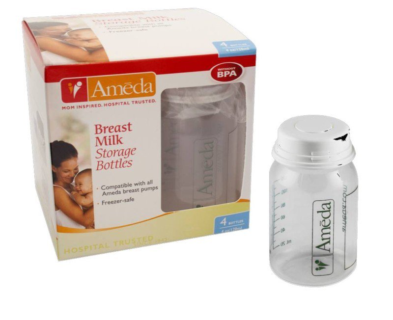 Ameda Inc Ameda Breast Milk Storage Bottle, 4-ounce capacity 