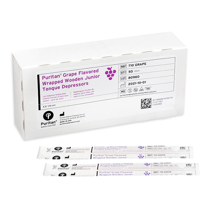 Puritan Grape Flavor Tongue Depressor (Case of 1000)