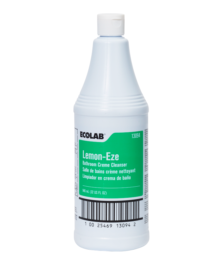 Ecolab Lemon-Eze Surface Cleaner, Lemon Scent, 32 oz. (Case of 12)