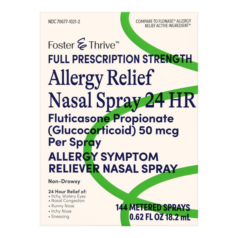 McKesson Brand Foster & Thrive Allergy Relief Nasal Spray 24 HR Fluticasone Propionate 