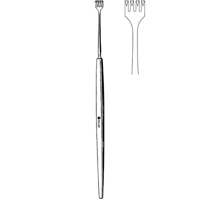 Sklar Blair-Rollet Retractor - 5-1/2", 4 Prongs, Sharp, Delicate - 47-2655