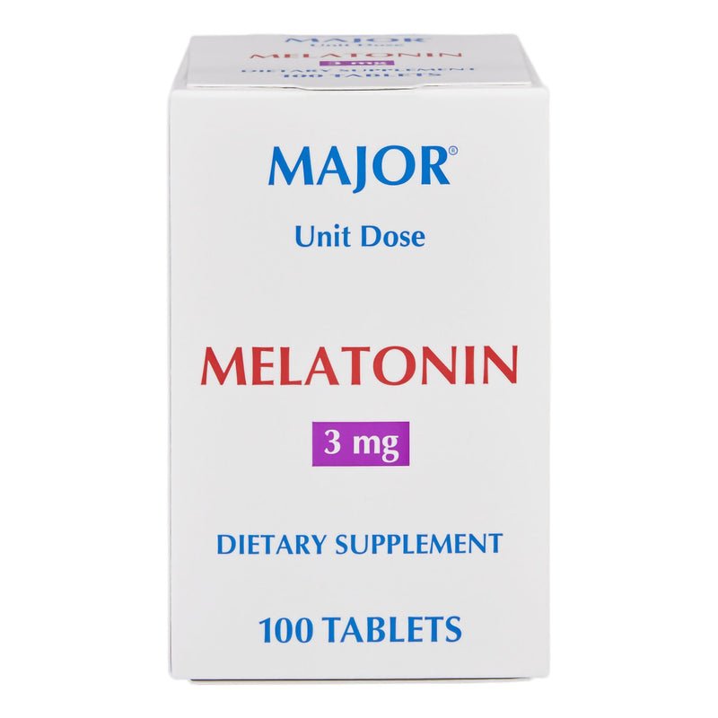 Major 3-milligram Melatonin, Individually Wrapped Tablets (Box of 100)