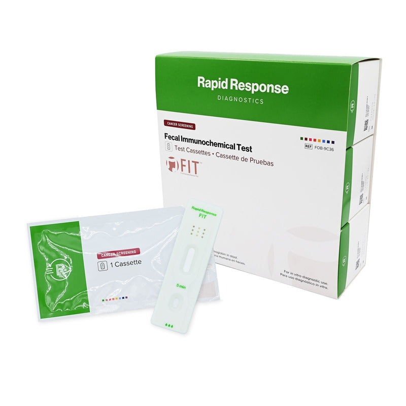Rapid Response Fecal Occult Blood Colorectal Cancer Screening Test Kit (Box of 36)