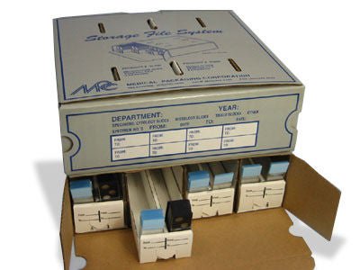 Micromate Microscope Slide Storage File System (Case of 10)
