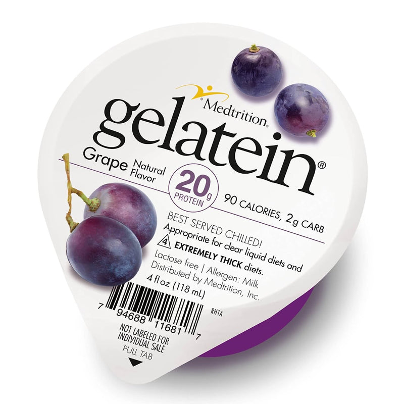Oral Supplement Gelatein Grape Flavor Gel 4 oz. Cup (Case of 36)