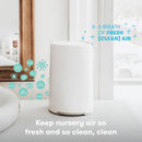 Air Purifier Fridababy 150 sq ft. 7 X 7 X 9.5 Inch AC Power Hepa and Carbon Filter 3 Speeds (4/CS) 