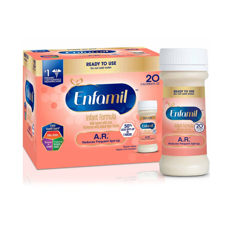 Enfamil A.R. Ready to Use Infant Formula, 2-ounce bottle (Case of 48)
