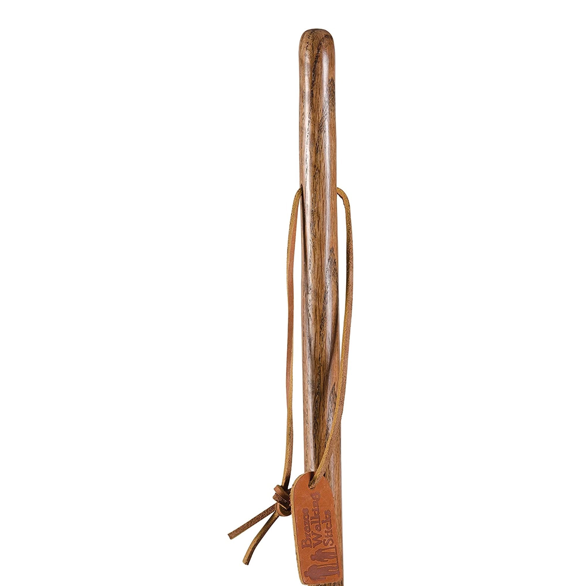Mabis Healthcare Brazos Twisted Oak Backpacker Handcrafted Walking Stick, 58-Inch, Brown 