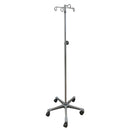 IV Stand Floor Stand 4 Hooks 5 Legs with Casters (Case)