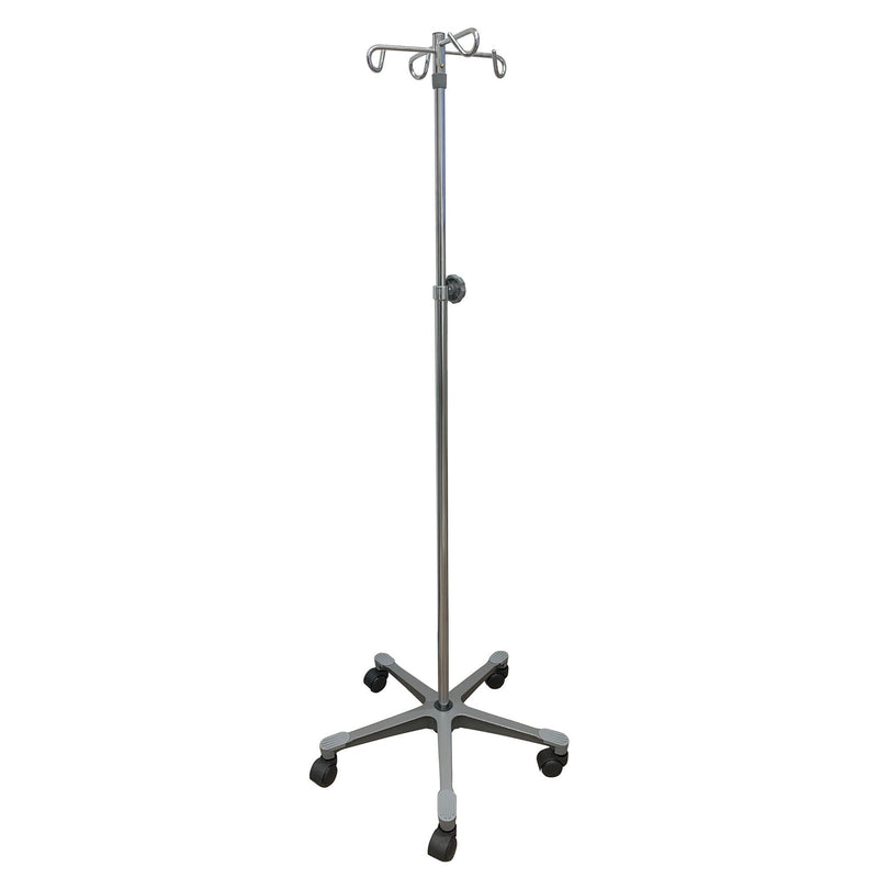 IV Stand Floor Stand 4 Hooks 5 Legs with Casters (Case)