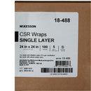 McKesson Brand McKesson Single Layer Sterilization Wrap, 24 x 24 Inch (5/CS) 