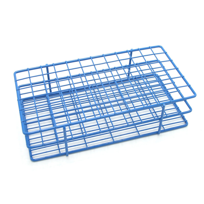 Heathrow Scientific LLC Wire Rack Test Tube Rack 72 Place 13 to 16 mm Tube Size Blue 2-1/2 X 5 X 9-1/3 Inch 