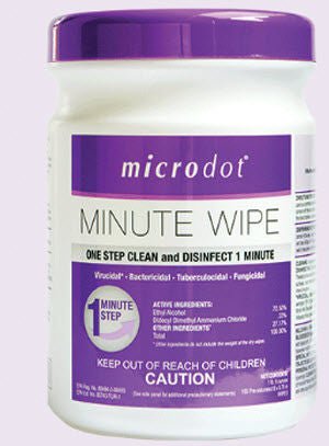 microdot Minute Wipe ,160 Count Canister (Case of 1920)