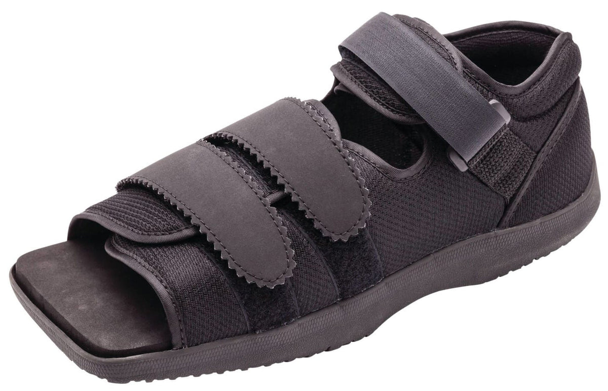 Square Toe Post-Op Shoe Medium Female Black (Each)