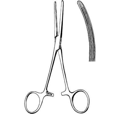 Merit Rochester-Carmalt Forceps - 6-1/4", Curved - 97-534