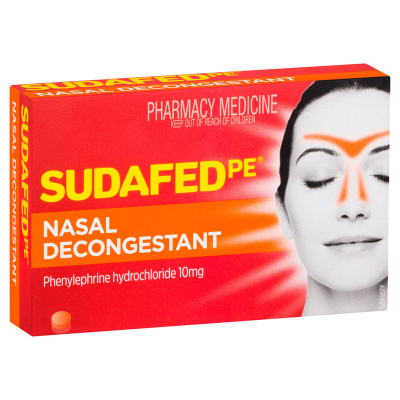 Sudafed PE Nasal Decongestant (Bottle of 18)