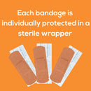 Tru-Colour Products LLC Tru-Colour Skin Tone Shade Fabric Bandage Adhesive Strips – Olive, 1 x 3 Inch (12/CS) 