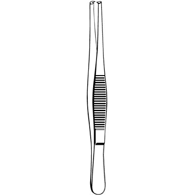 Merit Tissue Forceps - 5", Straight, 1x2 Teeth - 97-757