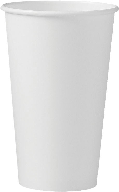 Drinking Cup Solo 16 oz. Paper White Disposable (Case of 1000)