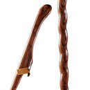 Mabis Healthcare Brazos Twisted Oak Hitchhiker Handcrafted Walking Stick, 48-Inch, Red 